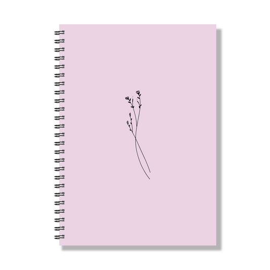 Pink petals - A5 spiral notebook - 3 variations